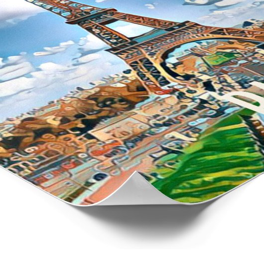 Plakat Paris Foto Vintage (Ecke)