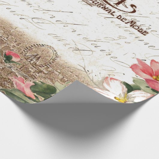 Plakat Paris im Frühjahr 60lb Decoupage, das Brei Geschenkpapier (Ecke)