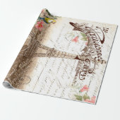 Plakat Paris im Frühjahr 60lb Decoupage Geschenkpapier (Ungerollt)