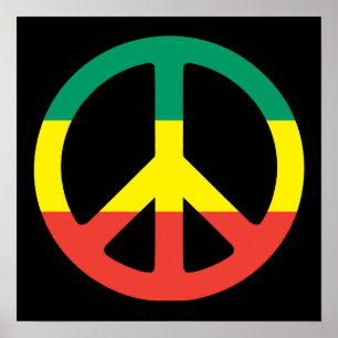 plakat peace rasta