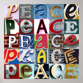 Plakat "PEACE Signs"