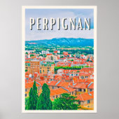 Plakat Perpignan Foto Vintage (Vorne)