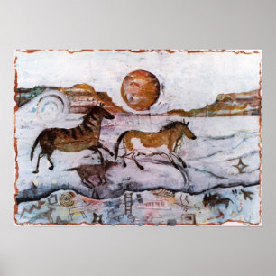 Plakat PMACarlson Petroglyphe-II