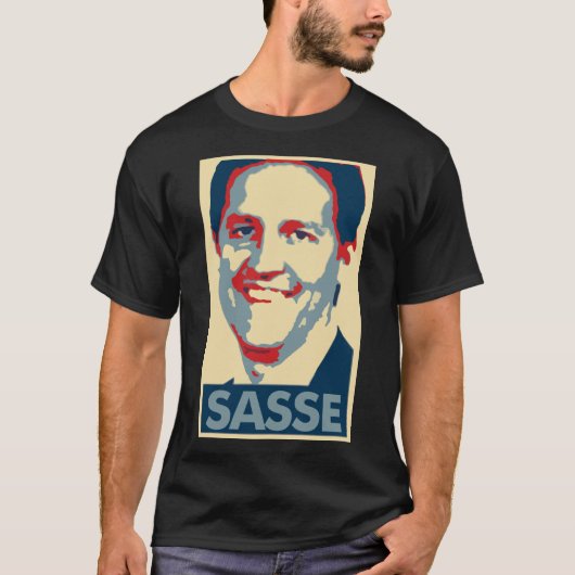 Plakat-politische Parodie Bens Sasse T-Shirt (Vorderseite)