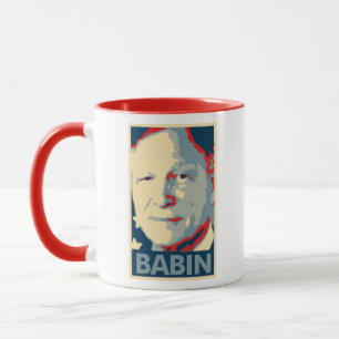 Plakat-politische Parodie Brians Babin Tasse