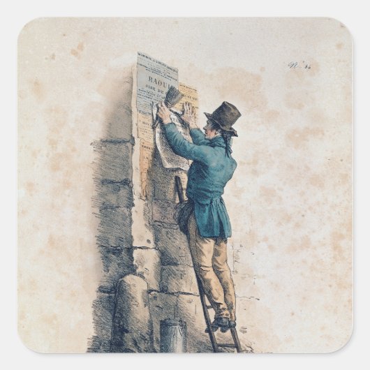 Plakat Quadratischer Aufkleber (Vorderseite)