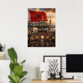 Plakat Rabat Marokko (Heimbüro)