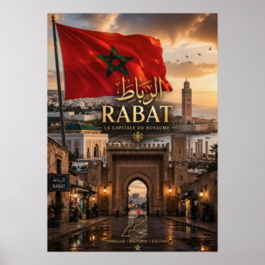 Plakat Rabat Marokko (Vorne)