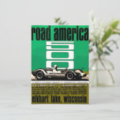 Plakat, Race Amerika 500, Elkhart Lake, Einladung (Stehend Vorderseite)