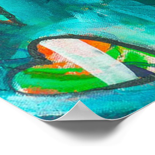 Plakat "Regen Liebe" (Ecke)