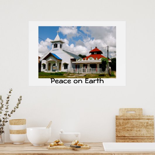 Plakat "Religions Friedliche Nachbarn" (Küche)