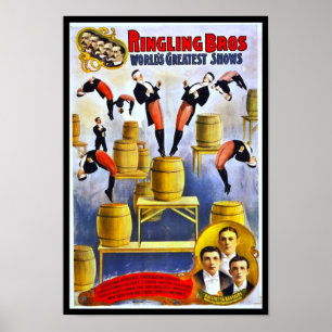 Plakat Ringling Brothers Circus Raschetta Brothers