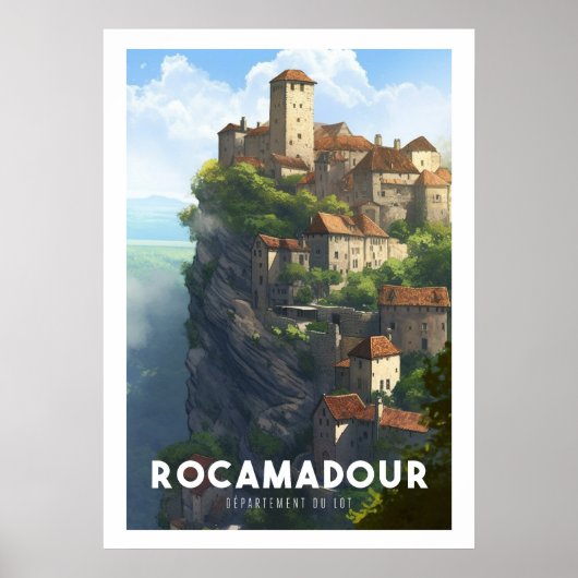 Plakat Rocamadour - Frankreich - Departement Lot (Vorne)