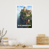 Plakat Rocamadour - Frankreich - Departement Lot (Küche)