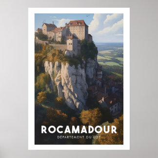 Plakat Rocamadour - Frankreich - Departement Lot -