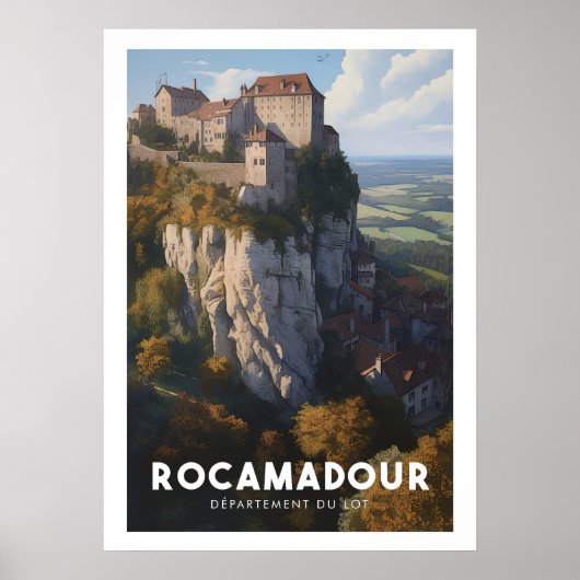 Plakat Rocamadour - Frankreich - Departement Lot - (Vorne)