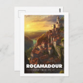 Plakat Rocamadour - Frankreich - Departement Lot - Postkarte (Vorne/Hinten)