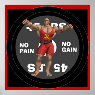 Plakat Russlands Powerlifter