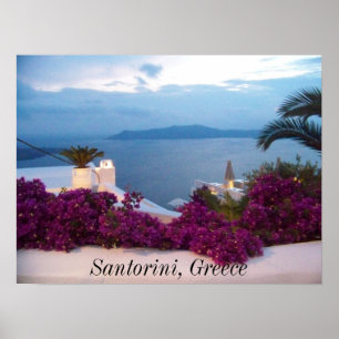 Plakat Santorini Griechenland