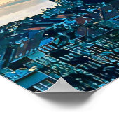 Plakat Schaerbeek Belgien Foto Vintage (Ecke)