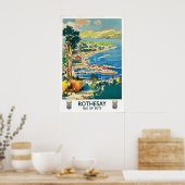 Plakat Schottland Rothesay Isle of Bute (Küche)