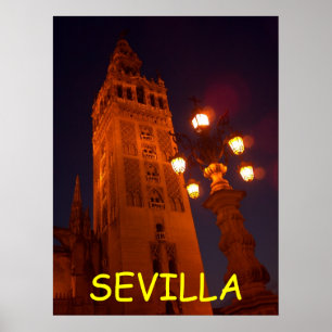 Plakat Sevillas Catedral-Spanien