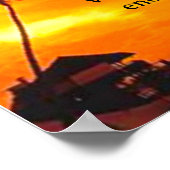 Plakat Sonnenuntergang (Ecke)