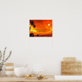 Plakat Sonnenuntergang (Küche)