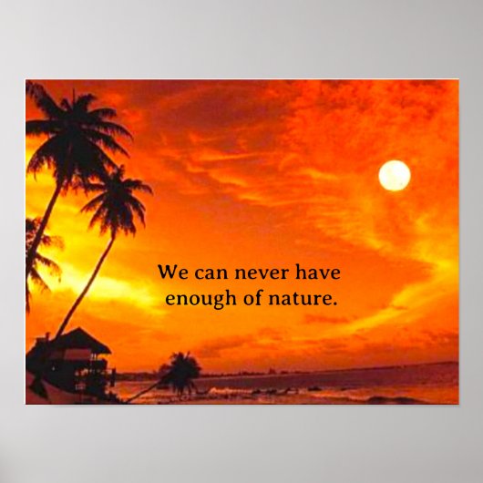 Plakat Sonnenuntergang (Vorne)