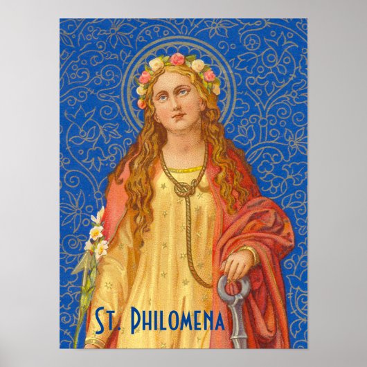 Plakat 'St. Philomena mit Anker (SNV 051)' (Vorne)