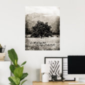 Plakat still und weiß, dass ich Gott bin (Heimbüro)