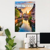 Plakat Straßburg Foto Vintage (Heimbüro)