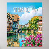 Plakat Straßburg Foto Vintage (Vorne)