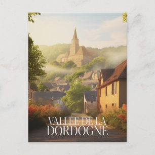 Plakat - Tal des Dordogne - 24 - illulamino Postkarte