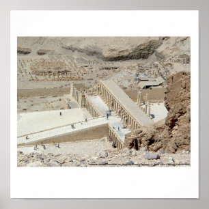 Plakat Tempel Hatshepsut Ägypten
