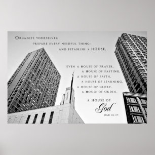 Plakat - Tempel Manhattans New York LDS