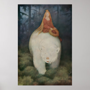 Plakat Theodor Kittelsen Kvitebjørn kong Valemon