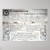 Plakat "Transistoren als Schalter" (Vorne)