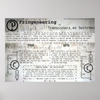 Plakat "Transistoren als Schalter"