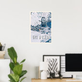 Plakat Val d’Isère Skistation (Heimbüro)