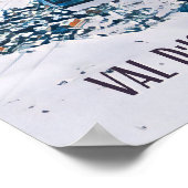 Plakat Val d’Isère Skistation (Ecke)