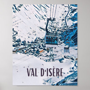 Plakat Val d’Isère Skistation