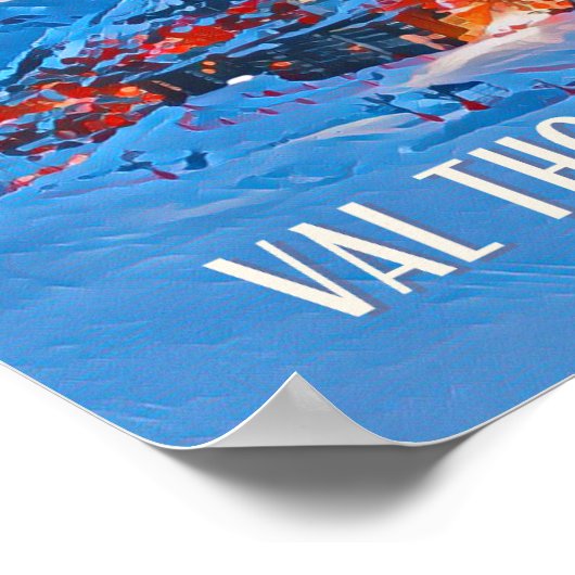 Plakat Val Thorens Skistation (Ecke)