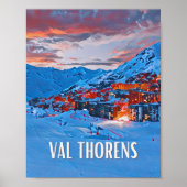Plakat Val Thorens Skistation (Vorne)