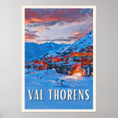 Plakat Val Thorens Skistation (Vorne)