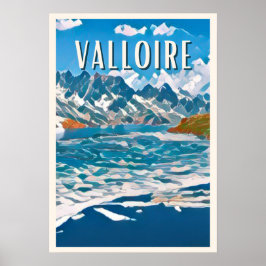 Plakat Valloire Skistation