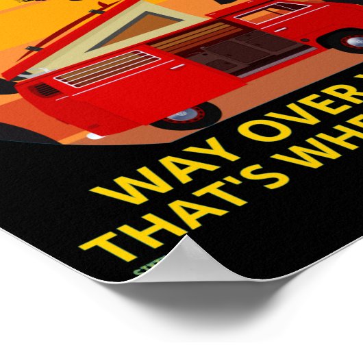 Plakat "VANLIFE..." (Ecke)