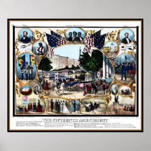 Plakat Vintag 15. Änderung 1870