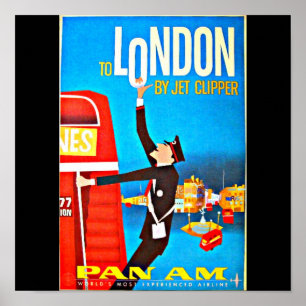 Plakat-Vintage Reise Kunst-London Poster