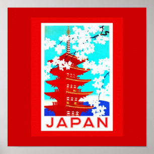 Plakat-Vintages Reise-Japan 2 Poster